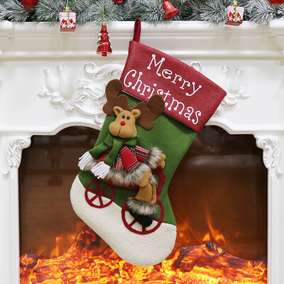 

Tailored Candy Bag Christmas Gifts Tree Ornament Stocking Santa Claus Snowman Sock Decor