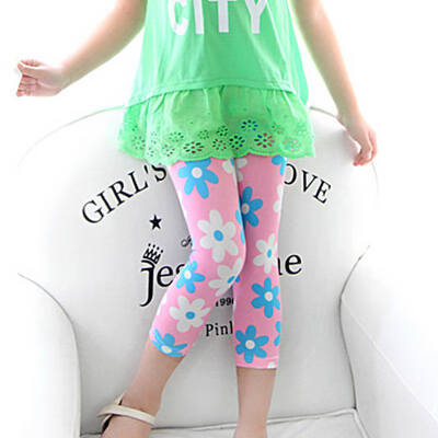 

Autumn Summer Fashion Children Floral Pants Girls Skinny Trousers Pencil Pants Bottoms 2019 New Childrens Leggings