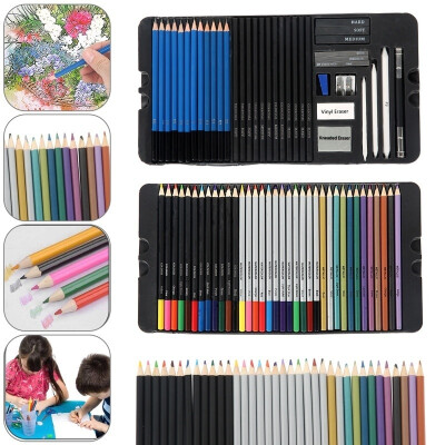 

75pcs Professional Multi-color Pencils Set Artist Painting Sketching Wood Color Pencil School Art Supplies