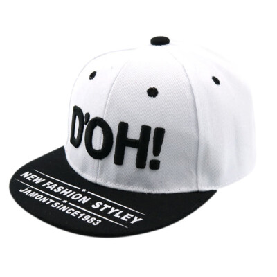 

Baby 09 Digital Flat Cap Sports Cap Kids KIOS Letter Flat Cap Hip Hop Cap Color Matching Hat Adjustable Hat