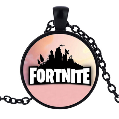 

FOR-TNITE Alloy Gemstone Necklace Pendant Fans Favorite Gamer Gifts for Boys Girls Adults