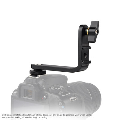 

Camera Monitor Tilt Arm  Bracket Swivel Cold Shoe Handheld Gimbal MIc Video Light Extension Mount Stand