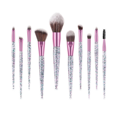 

10PCS Sequins sand set brush makeup brushes Foundation Cosmetic Eyebrow Eyeshadow Brush Sets Tools