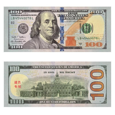 

500PCS Dollar Bill Souvenir Banknote Commemorative Banknotes Realistic Fake Play Money With U S Characteristics Real Looking Doubl