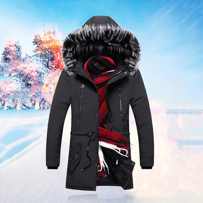 

Gobestart Mens Autumn Winter Casual Solid Jacket Long Sleeved Coat
