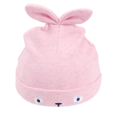 

Infant baby girl fetal hat spring new solid color bow head cap cotton cute cartoon bear hat for 0-3T