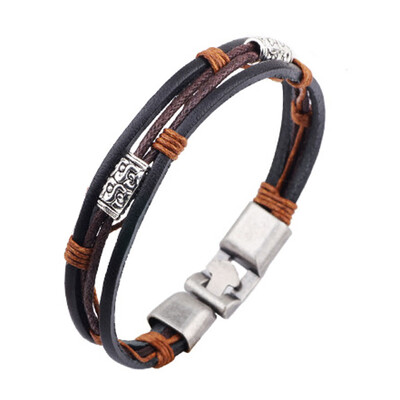 

New Fashion Leather Bracelet With Crystal Rhinestones