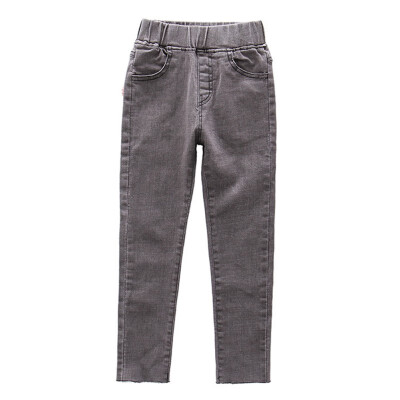 

Baby Girls Fashion Pencil Pants Kids Jeans Clothes Cotton Denim Stretch Waist Slim Skinny Pants