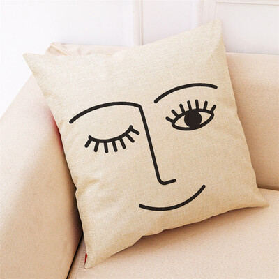 

〖Follure〗Home Decor Cushion Cover Black And White Style Throw Pillowcase Pillow Covers