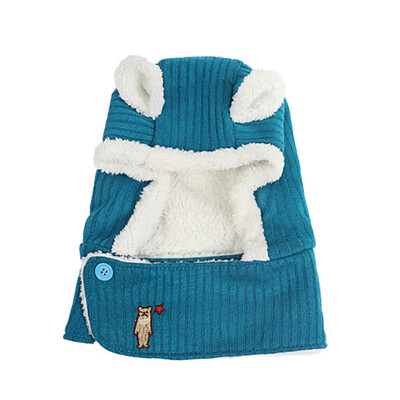 

lovely soft Warm Dog ear Caps cotton Casual Kids Winter Hats Boys Caps Hat Children Plus Velvet Warm For Baby Beanies