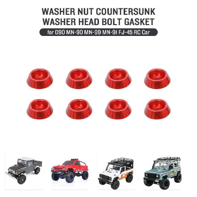 

Replacement for MN-D90 MN-90 MN-99 MN-91 FJ-45 RC Car Washer Nut Countersunk Washer Head Bolt Gasket Aluminum Alloy Upgrade Parts