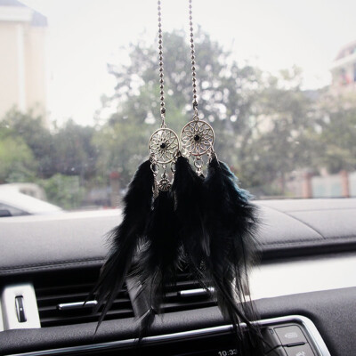 

Vintage Dream Catcher Car Pendant Wind Chimes Feather Decoration Hanging Adornment Handmade Gifts