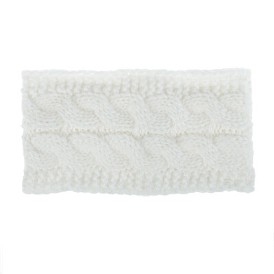 

12 Colors Women Warm Winter Snow Hat Fashion Wool Twist Knitted Turban Headband No Top Wool Hat Headband