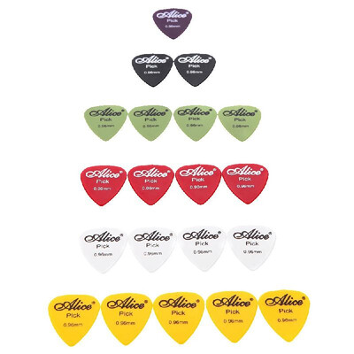 

Alice AP-P 20pcs 096mm Smooth ABS Guitar Picks Plectrum