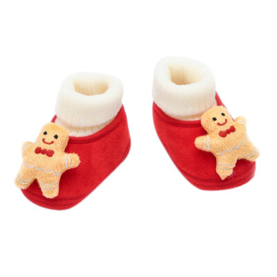 

Winter Baby Flannel Toddler Shoes Baby Boy Girl Christmas Fluff Cotton Shoes Baby Winter Warm The First Walker