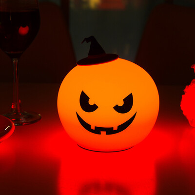 

Creative Halloween Induction Night Lamp With Touch Switch Charging Pumpkin Light Silicone LED Night Light Halloween Decoration