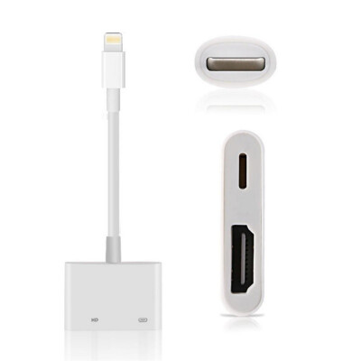

Screen Converter Cable For Lightning To HDMI Plug-and-play High Definition Computer Projector Cord For IPhone X XR  Max