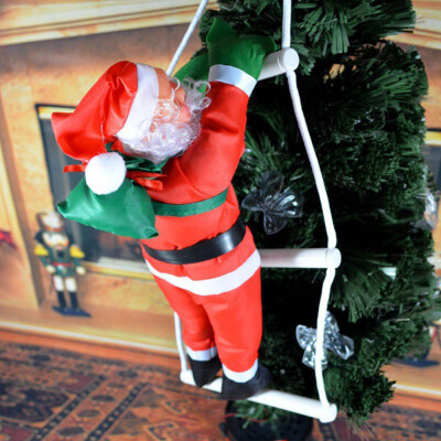 

Christmas Santa Claus Climb Ladder Hanging Decoration for Christmas Tree Ornaments Lovely Kids New Year Gifts Party Home Decor