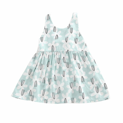 

Summer Girl Clothes Kids Dresses For Girls Print Dress Baby Girl Party Dress Children Girl Princess Dress