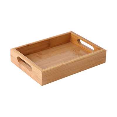 

Home Natural Wood Wooden Tray Plate Holder Bowl Fruit Food Service Dinnerware Tableware Placemat