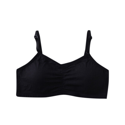 

12-18T Teenage Girls Underwear Cotton Training Bra Thin Strap With Cup Pad Kids Children Cotton Underwear Vest Top