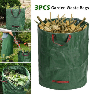 

32pcs Reusable Garden Waste Bag 72-Gallons Rubbish Sack Waterproof Heavy Duty Bag