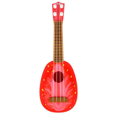 

Siaonvr 1pc Children Learn Guitar Ukulele Mini Fruit Can Play Musical Instruments Toys