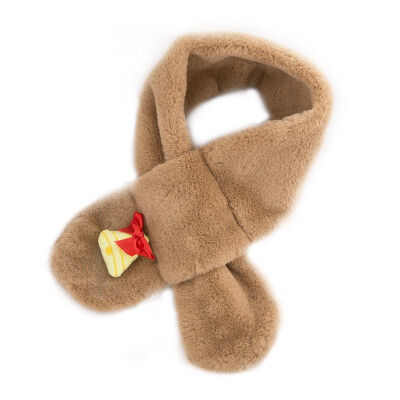 

Children Girls Scarves Cute Plush Fur Scarf Collar Shawl Neck Warmer Scarves Accessories For Winter