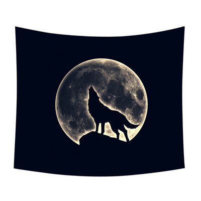 

Tapestry Wall Hanging Wild Animals Yoga Mats Star Moon Camping Home Decoration Blanket Mountain Polyester Handmade