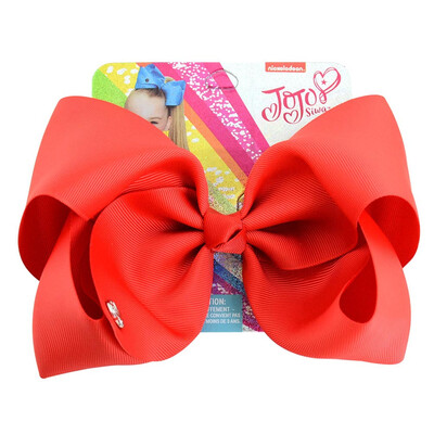

Solid color large bow fabric ribbed polyester bow hairpin girl hair accessories