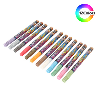 

Acrylic Metallic Paint Marker Pens 18126 Colours Extra Fine Point Art Pen Set Design DIY Arts Modelling