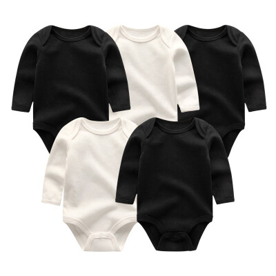 

5PCS Long Sleeve Baby Rompers Baby Boy Clothes Cotton Bodysuits Newborn One-Pieces Baby Girl Clothes Babywear Girls Clothing Sets