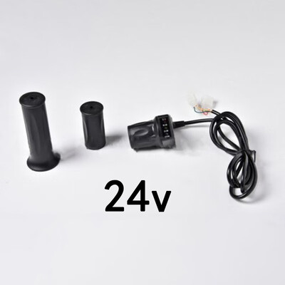 

24V Half TwistingThrottle 4-5 Wire & Indicator For Electric Scooter Ebike Tool