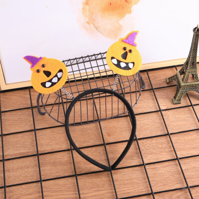 

Hairband Headpiece With Wings EarSpring Cartoon Hairband Antennae Children Halloween Decoration