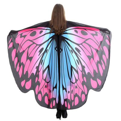 

Rotating Butterfly Shawl Decorated Women Butterfly Print Chiffon Beach Scarvesbelly Dance Butterfly Wings For Dance Adults Kids