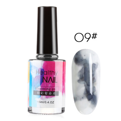 

15 ML Watercolor Ink Nail Polish Blooming Gel Smoke Effect Smudge Bubble DIY Varnish Manicure Nail Art Set Easy to wear