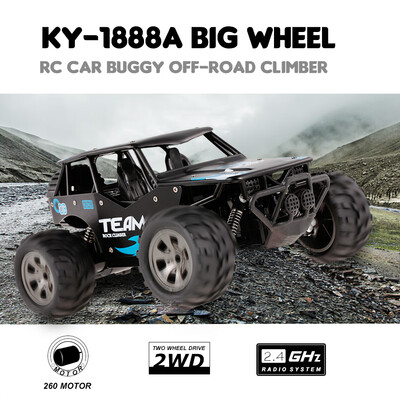 

KY-1888A 24GHz 118 2WD Big Wheel RC Car Off-Road King for Kids Beginners