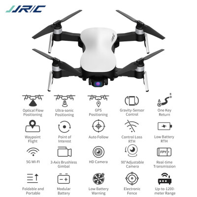 

Siaonvr JJRC X12 5G WiFi FPV 1080P HD Camera GPS Brushless Hover 3-axis RC Drone