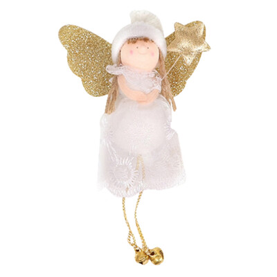 

Christmas Tree Ornament Plush Angel Doll Pendant Hanging Decor Kids Xmas Gift