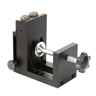 

Woodworking Drilling Locator Guide Positioner Tool Wood Dowel Hole Drilling Guide Jig Drill Bit Kit