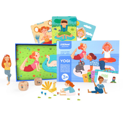 

Family Yoga Game Cognitive Yogi Cards Baby Kids Fitness Parent-child Interactive Enlightenment Game Card Toys Mom&daughter