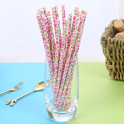 

Toponeto 25pcs Disposable Drinking Straws Home Bar Party Cocktail Drink Straw