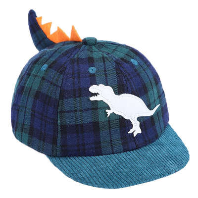 

2019 New Baby Boys Girls Sun Protection Hats Children Adjustable Plaid Print Casual Caps Kids Tail Design Visors Headwears 1-4Y