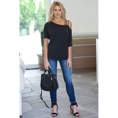 

fashion Women Spring Strapless Short Sleeve Solid Color Summer Off Shoulder Casual Simple Wild T-Shirt