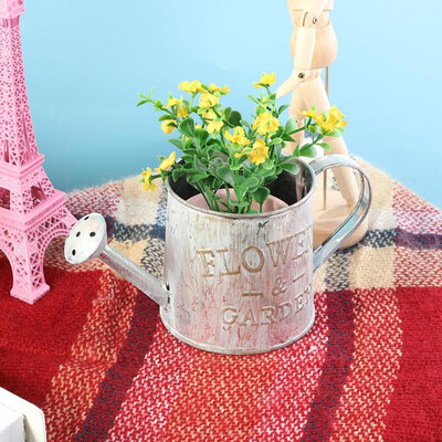 

Gobestart Retro Iron Flower Pot Planter Bucket Potted Plant Holder Flower Vase
