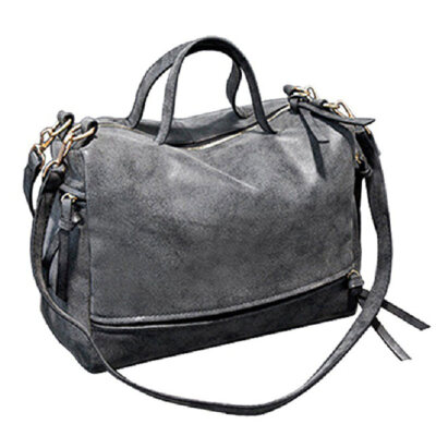 

Chic Lady Solid Color Faux Leather Frosted Zipper Crossbody Shoulder Bag Handbag