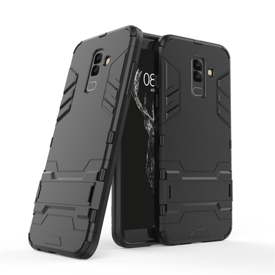 

Goowiiz Phone Case For Samsung Galaxy A6A6 PlusA8 StarA9 StarJ2 Pro 2018 Armor PCTPU Silicone Hard Bracket Double Protection