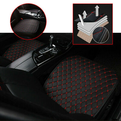 

1pc Universal Car Auto Seat Cover Front Cushion PU Red Line Chair Accessories US