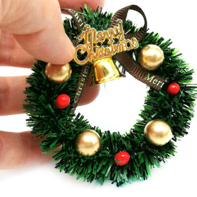 

YIWULA112 16 Toy House Miniature Scene Model Christmas Wreath Pretend Toys