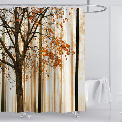 

〖Follure〗New Waterproof Shower Curtain with 12 Hooks 3D Printed Bathroom Polyester